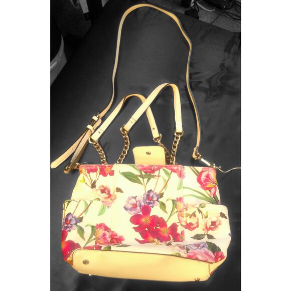 Dana Buchman Pink and White Peony Floral Bag - Picture 6 of 11